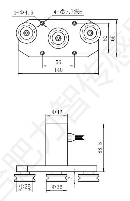 LZ-ZL10三滑轮张力传感器