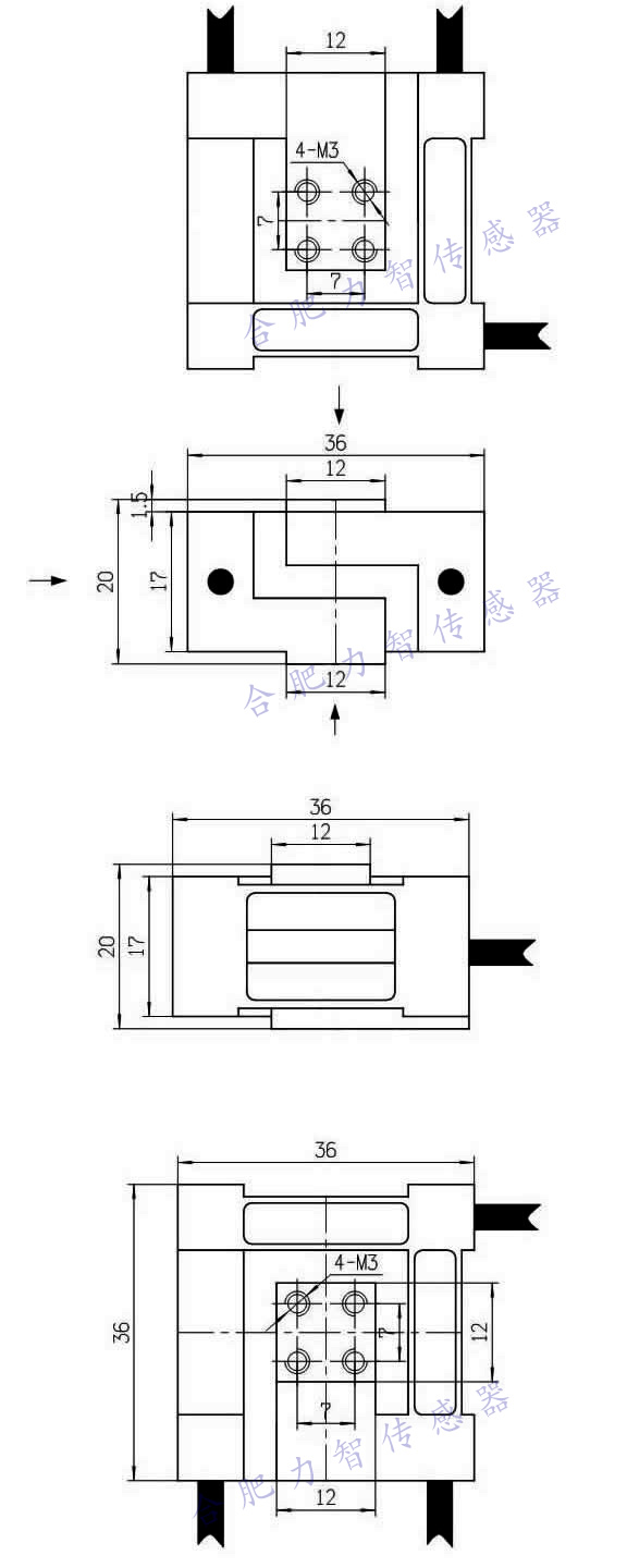 LZ-SWF36三维力传感器