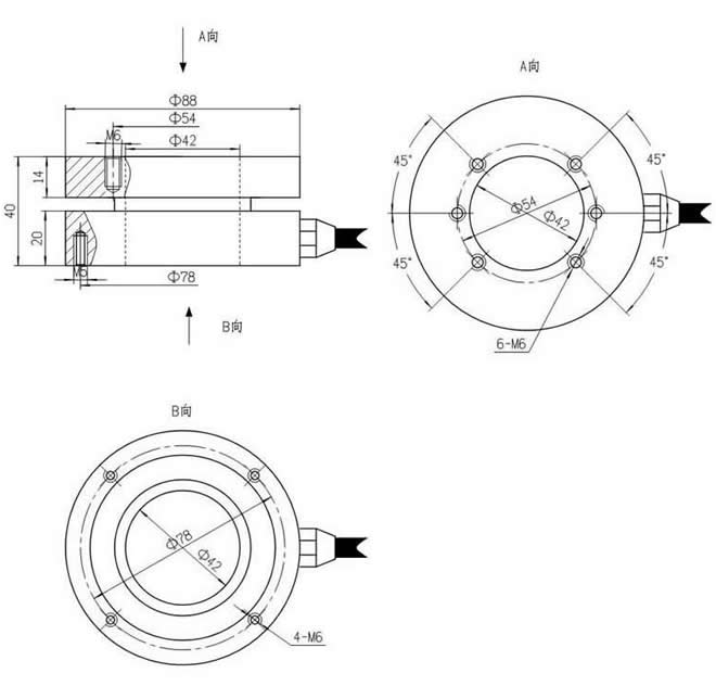 LZ-CF1穿孔法兰式称重传感器