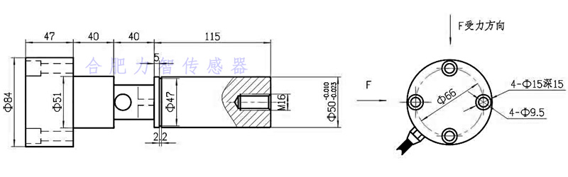 LZ-EX2轴销式二维力传感器